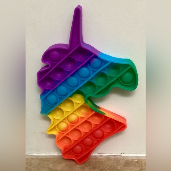Rainbow Unicorn Fidget / Pop It - Picture 7 of 10